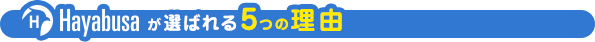 ハヤブサCMSが選ばれる5つの理由